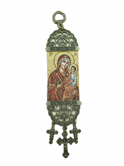 Icon, Virgin Mary, Machine woven, 19x5 cm, different