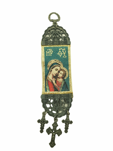 Икона,Богородица,Машинно тъкана,19х5 см,различни