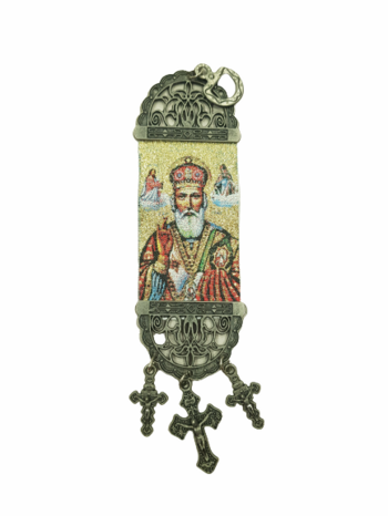 Icon, St. Nikola, Machine woven, 19x5 cm