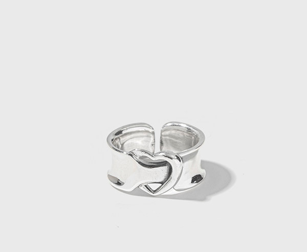 Inel de dama reglabil de culoare argintie