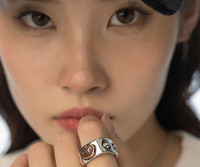 Γυναικείο ατσάλινο δαχτυλίδι σε ασημί χρώμα νέο μοντέλο