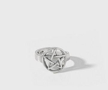 Дамски регулируем пръстен със петолъчна звезда