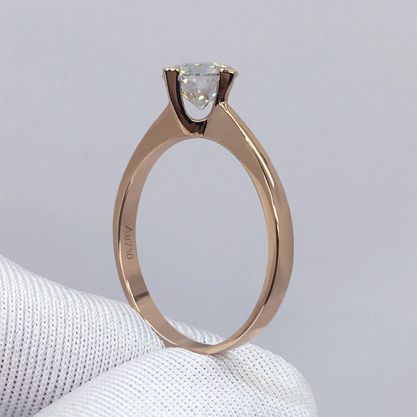 Γυναικείο κομψό δαχτυλίδι με διακοσμητική πέτρα σε δύο χρώματα