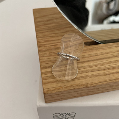 Ασημί γυναικείο casual δαχτυλίδι λεπτό μοντέλο