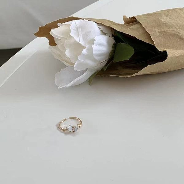 Γυναικείο δαχτυλίδι με πεταλούδα - χρυσό χρώμα