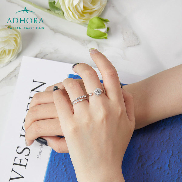 Γυναικείο δαχτυλίδι με πέτρες διακόσμηση