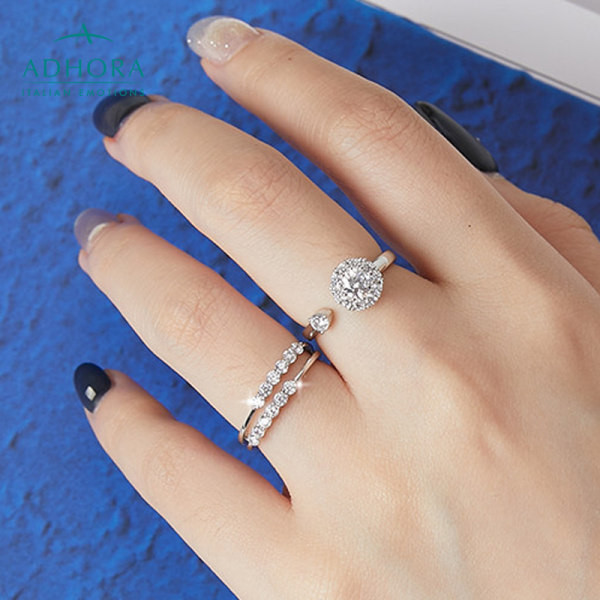 Γυναικείο δαχτυλίδι με πέτρες διακόσμηση