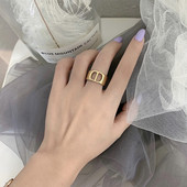 Μοντέρνο φαρδύ μοντέλο χρυσό γυναικείο δαχτυλίδι