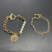 Μοντέρνο γυναικείο βραχιόλι με πέρλες ή δύο μοντέλα