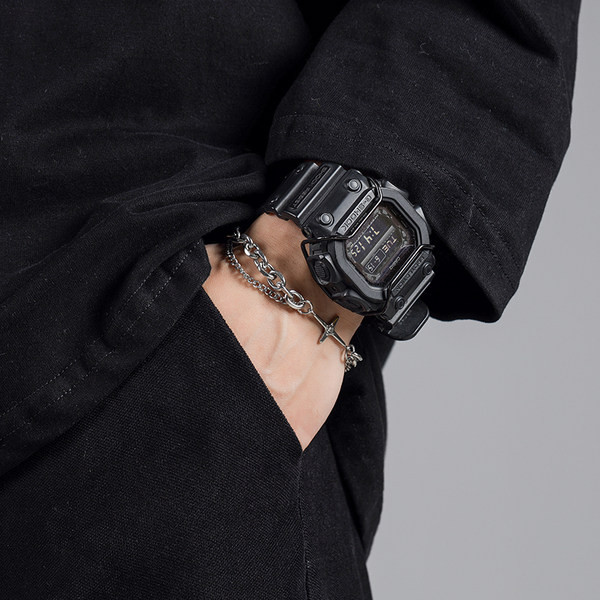 Τρέχον ανδρικό ασημένιο βραχιόλι