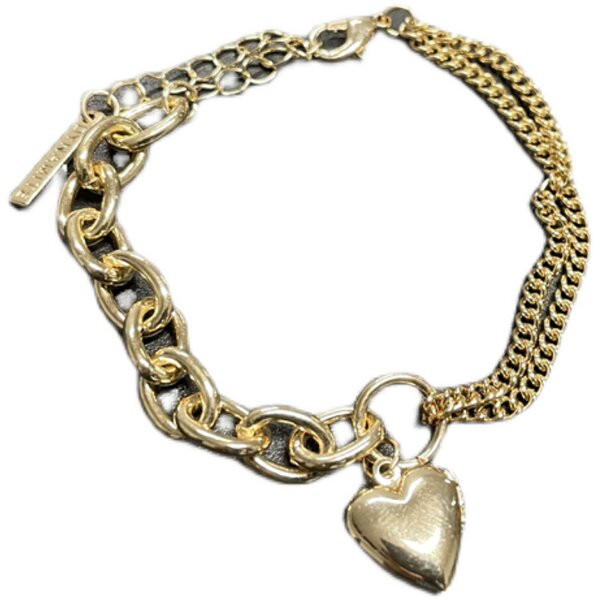 Βραχιόλι δύο σειρών σε χρυσό χρώμα με μενταγιόν - δύο μοντέλα