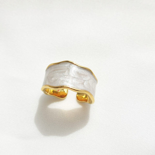 Νέο μοντέλο γυναικείο φαρδύ μονόχρωμο δαχτυλίδι