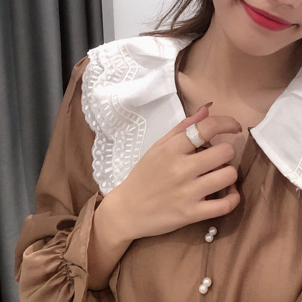 Νέο μοντέλο γυναικείο φαρδύ μονόχρωμο δαχτυλίδι