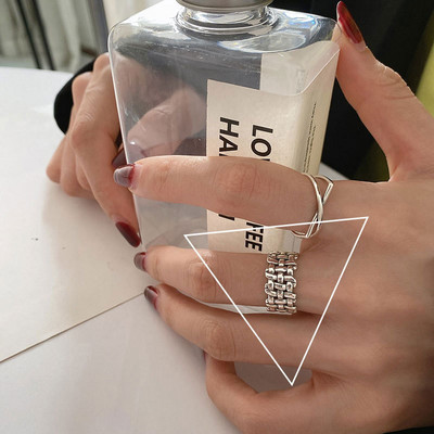 Ρυθμιζόμενα δαχτυλίδια σε ασήμι χρώμα - διαφορετικά μοντέλα