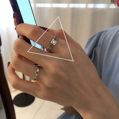 Ρυθμιζόμενα δαχτυλίδια σε ασήμι χρώμα - διαφορετικά μοντέλα