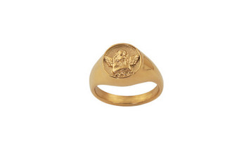 Μοντέρνο δαχτυλίδι σε χρυσό χρώμα - για γυναίκες
