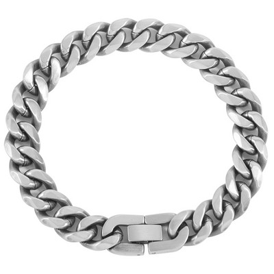 Aktuelna muška narukvica obični model u srebrnoj boji