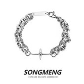 Γυναικείο βραχιόλι - ασημί χρώμα