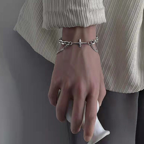 Γυναικείο βραχιόλι - ασημί χρώμα