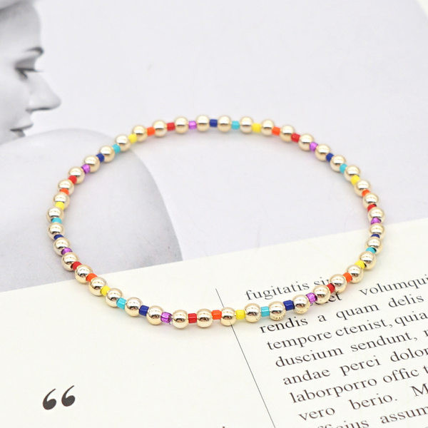 Γυναικείο χρωματιστό βραχιόλι με χάντρες