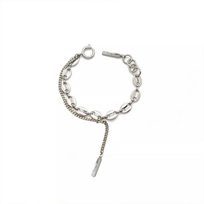 Brățară de damă din tip lanț de culoare argintie