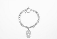 Γυναικείοκαθημερινό βραχιόλι με μενταγιόν σε ασημί χρώμα