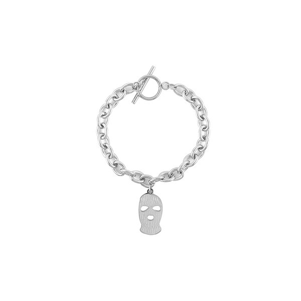 Γυναικείοκαθημερινό βραχιόλι με μενταγιόν σε ασημί χρώμα