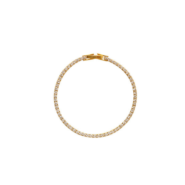 Κομψό γυναικείο βραχιόλι σε χρυσό χρώμα με διακοσμητικές πέτρες