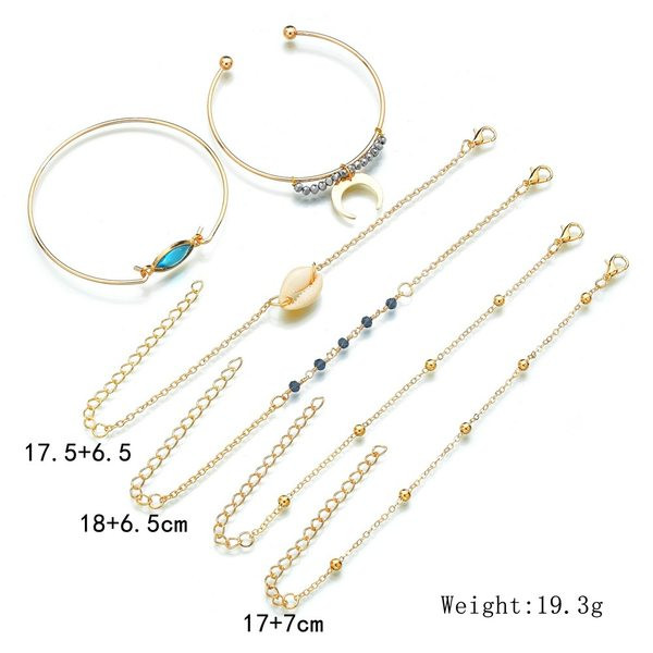 Σετ από έξι διαφορετικά βραχιόλια