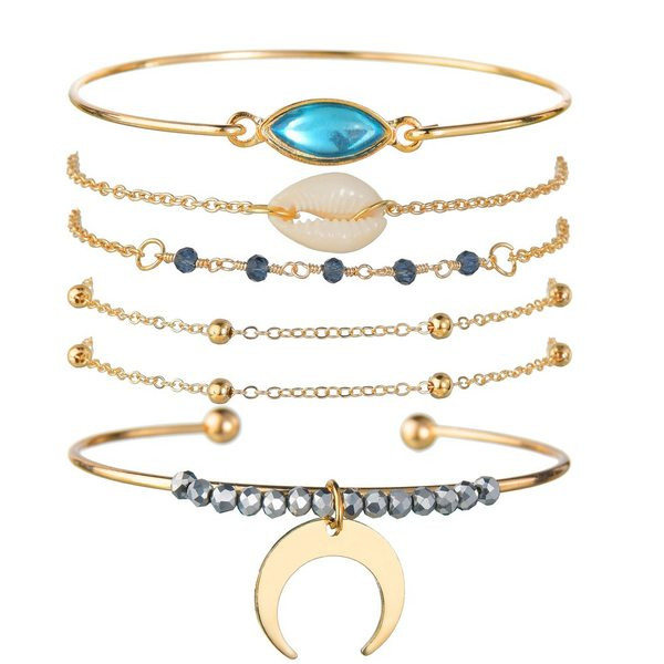 Σετ από έξι διαφορετικά βραχιόλια