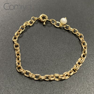 Γυναικείο βραχιόλι σε χρυσό χρώμα - δύο μοντέλα