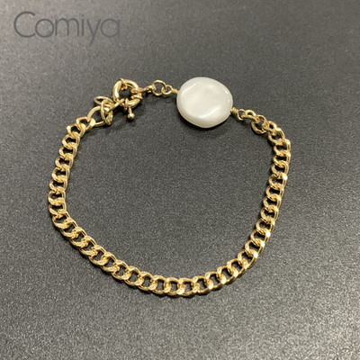 Γυναικείο βραχιόλι σε χρυσό χρώμα - δύο μοντέλα