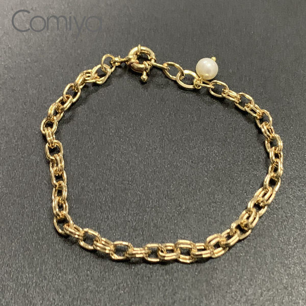 Γυναικείο βραχιόλι σε χρυσό χρώμα - δύο μοντέλα