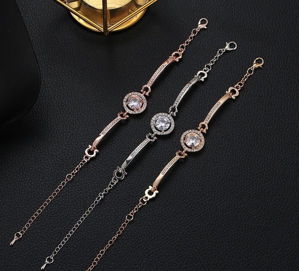 Κομψό βραχιόλι διακοσμημένο με πέτρες-για γυναίκες