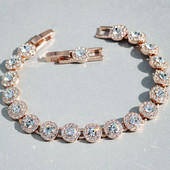 Κομψό γυναικείο βραχιόλι με στρογγυλές πέτρες σε διάφορα χρώματα