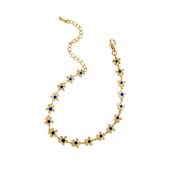 Λεπτό γυναικείο βραχιόλι με λουλούδια