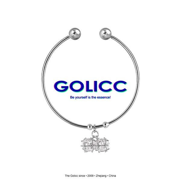 Μοντέρνο βραχιόλι με μενταγιόν - χωρίς κούμπωμα