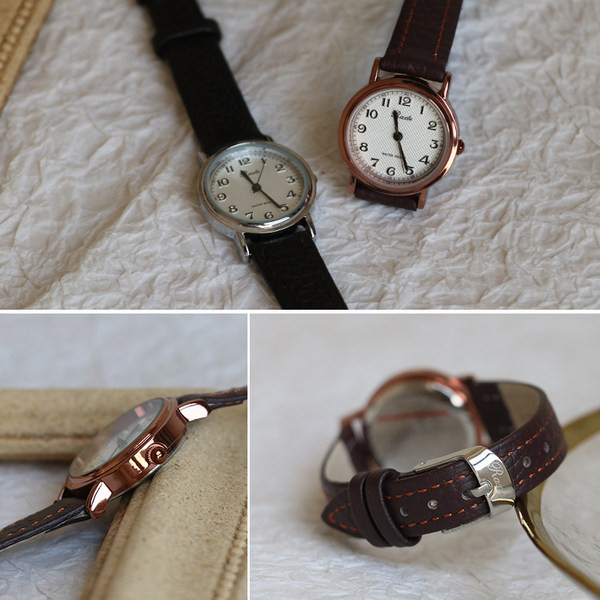 Μοντέρνο γυναικείο ρολόι με μικρό καντράν