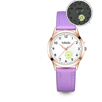 Μοντέρνο γυναικείο ρολόι με δερμάτινο λουράκι
