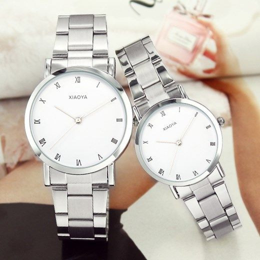 Οβάλ ανδρικό ρολόι με λουράκι από ανοξείδωτο ατσάλι