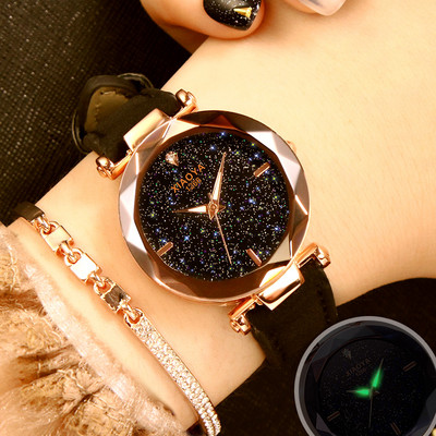 Ceas modern de dama cu cadran rotund in doua modele