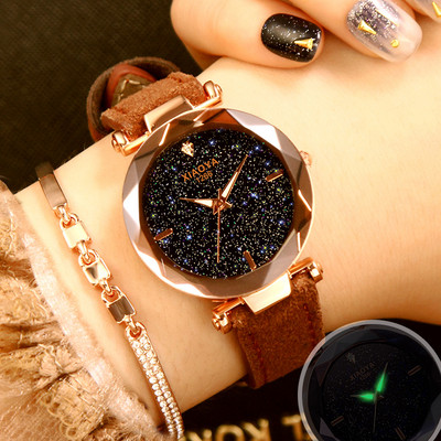 Ceas modern de dama cu cadran rotund in doua modele