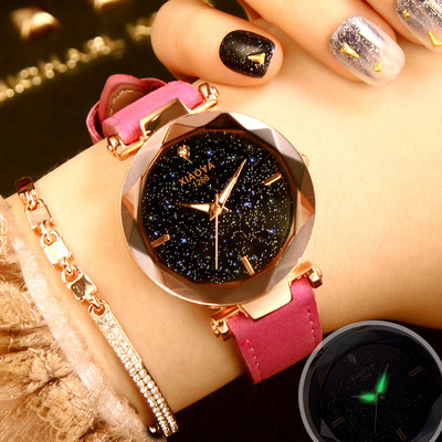 Ceas modern de dama cu cadran rotund in doua modele