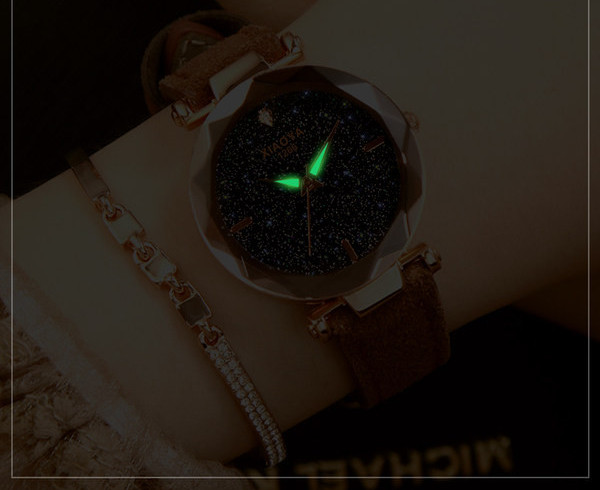 Ceas modern de dama cu cadran rotund in doua modele