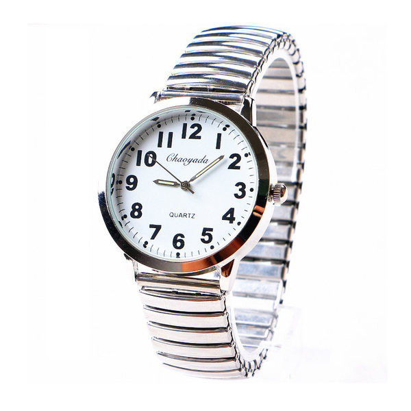 Sat s elastičnim metalnim lančićem - različiti promjeri brojčanika