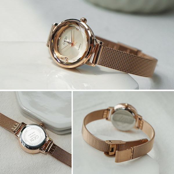 Ceas elegant de dama cu forma rotunda