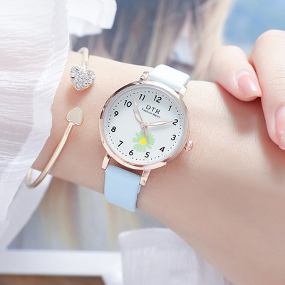 Μοντέρνο γυναικείο ρολόι με χρωματιστό λουράκι