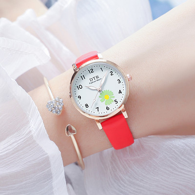 Μοντέρνο γυναικείο ρολόι με χρωματιστό λουράκι