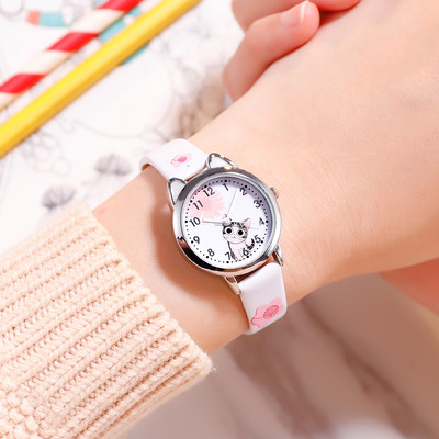 Ceas de dama cu curea din silicon