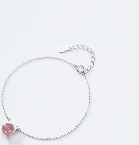 Γυναικείο βραχιόλι με κούμπωμα και διακοσμητική πέτρα